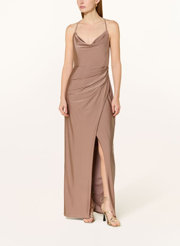 VM Vera Mont evening gown LIGHT BROWN