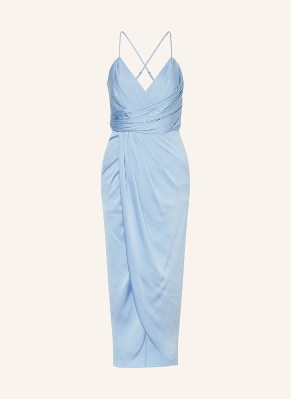 V by Vera Mont Saténové koktejlové šaty TMAVĚ MODRÁ