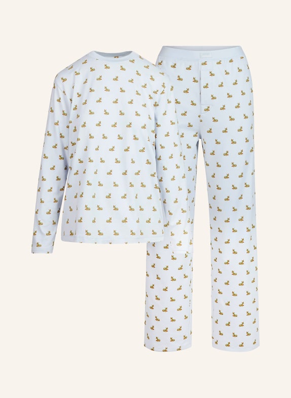 SKIMS Schlafanzug BOYFRIEND ZEN BLUE BABY DEER P