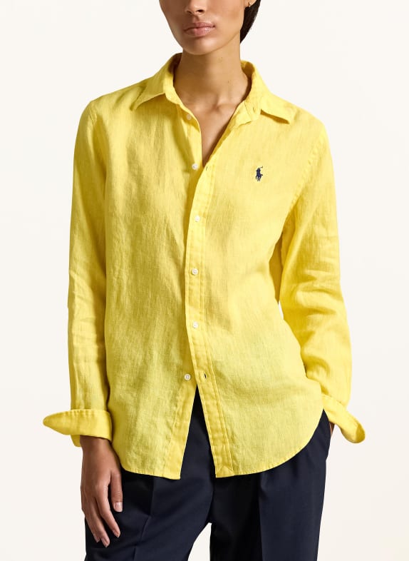 POLO RALPH LAUREN Linnen overhemdblouse GEEL
