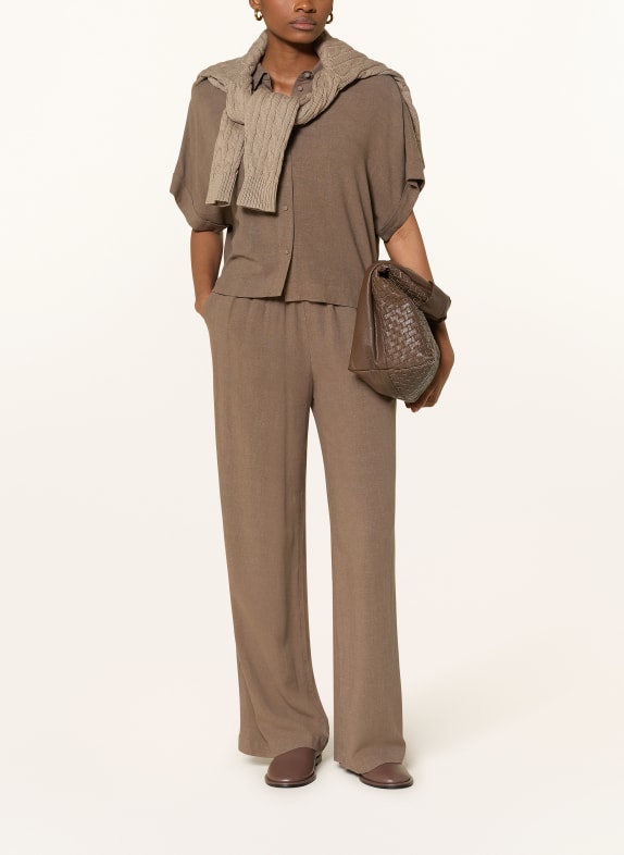 SELECTED Marlenehose BRAUN