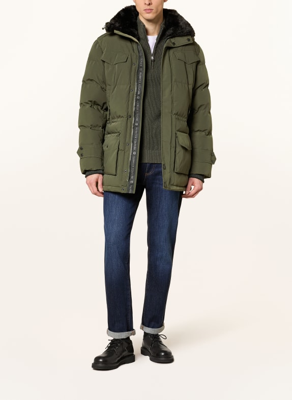 WELLENSTEYN Parka SEAMASTER DUNKELOLIV