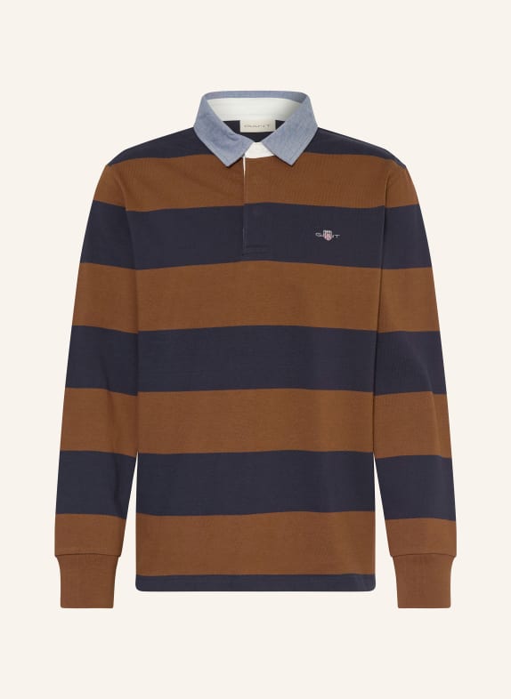 GANT Rugbyshirt BRAUN / DUNKELBLAU