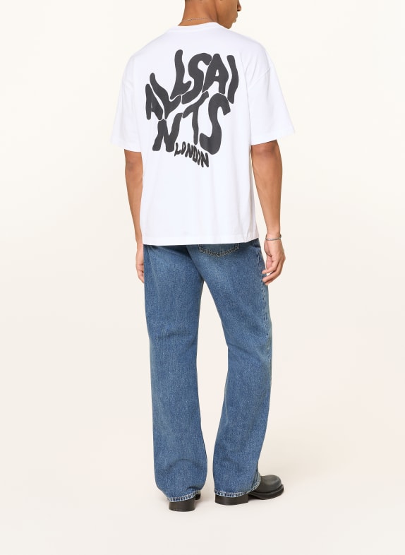 ALLSAINTS T-shirt ORLANDO WIT / ZWART