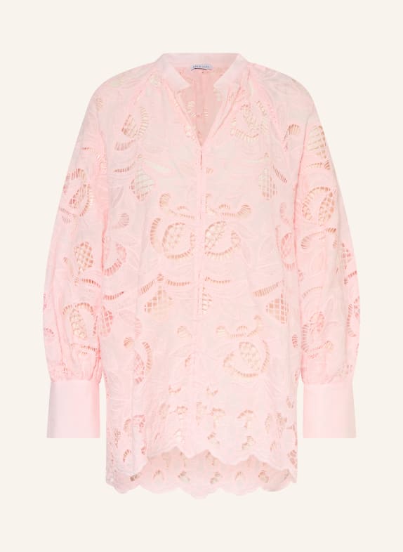 MRS & HUGS Blůza s krajkou RŮŽOVÁ