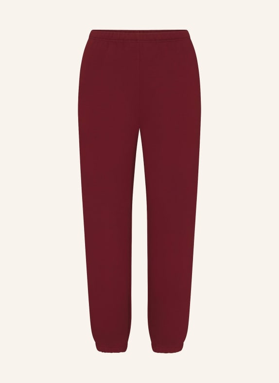 SKIMS Lounge-Sweatpants COTTON-FLEECE MERLOT