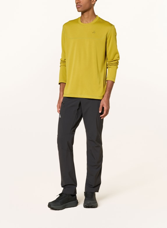 Schöffel Longsleeve CIRC SMUE DONKERGEEL