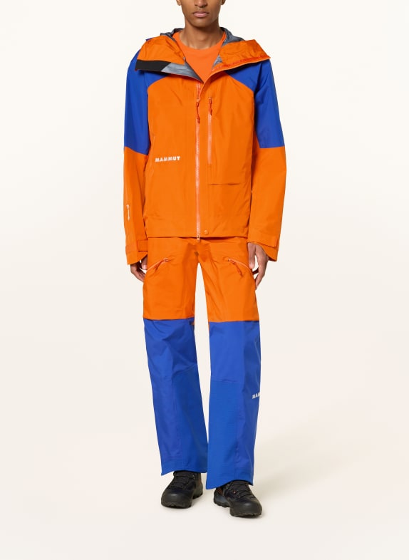 MAMMUT Hardshell broek EIGER NORDWAND PRO ORANJE / BLAUW