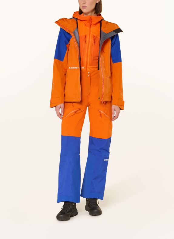 MAMMUT Hardshell-skibroek EIGER NORDWAND PRO HS ORANJE / BLAUW