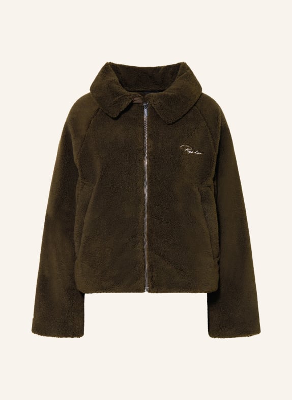 PEGADOR Teddyfell-Jacke LAJA DUNKELBRAUN