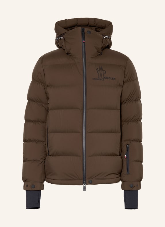 MONCLER GRENOBLE Daunen-Skijacke ISORNO DUNKELBRAUN