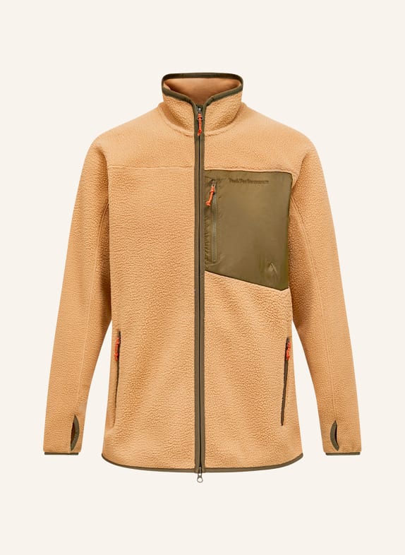 Peak Performance Fleecejacke PILE COGNAC