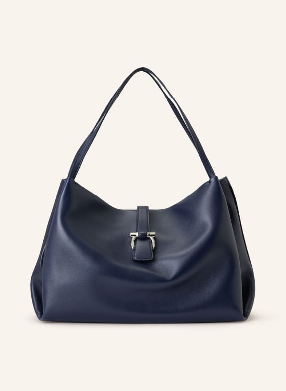FERRAGAMO Torba shopper GRANATOWY