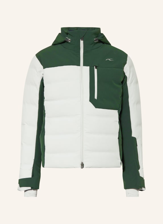 KJUS Daunen-Skijacke CAPTURE ECRU / GRÜN