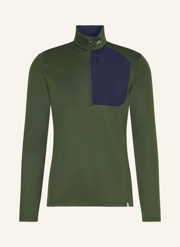 KJUS HYDRO midlayer DARK GREEN / DARK BLUE