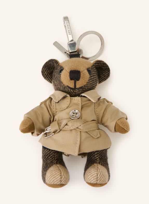 BURBERRY Schlüsselanhänger BEIGE / DUNKELBRAUN / SCHWARZ