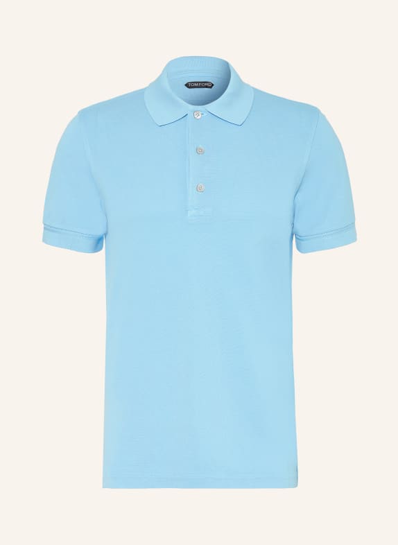 TOM FORD Piqué-Poloshirt TÜRKIS