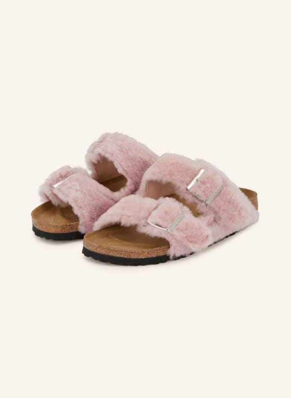 BIRKENSTOCK Pantoletten ARIZONA SHEARLING RIVET ROSA