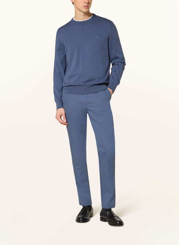 BOSS Chino KAITON Slim Fit BLÅGRÅ