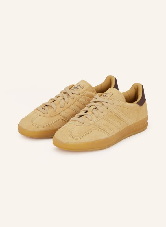 adidas Originals GAZELLE INDOOR sneaker CAMEL / DARK BROWN