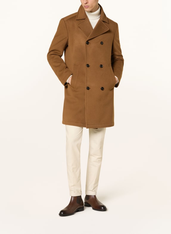 JOOP! BEALE wool coat BROWN