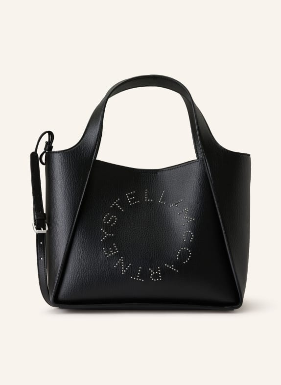 STELLA McCARTNEY Shopper mit Pouch SCHWARZ / SILBER