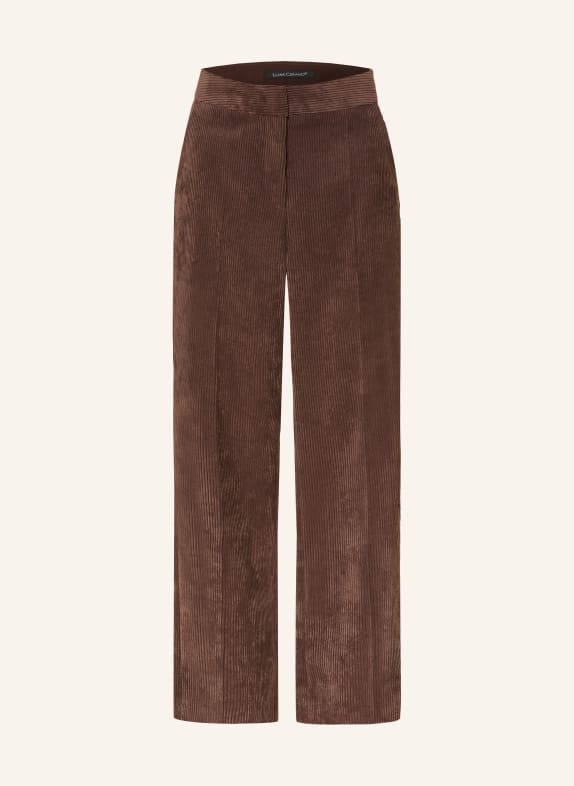 LUISA CERANO 7/8-Hose aus Cord DUNKELBRAUN