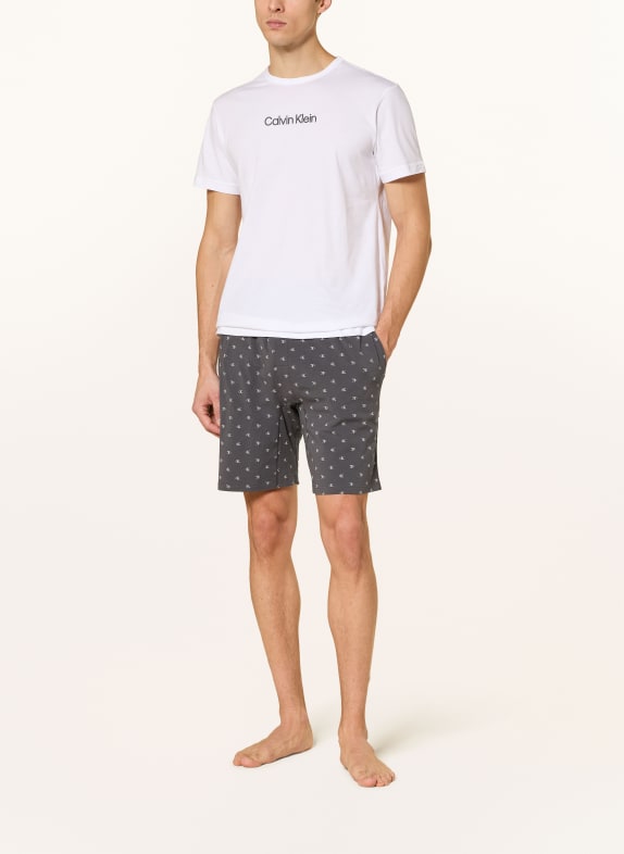Calvin Klein Shorty-pyjama WIT / GRIJS