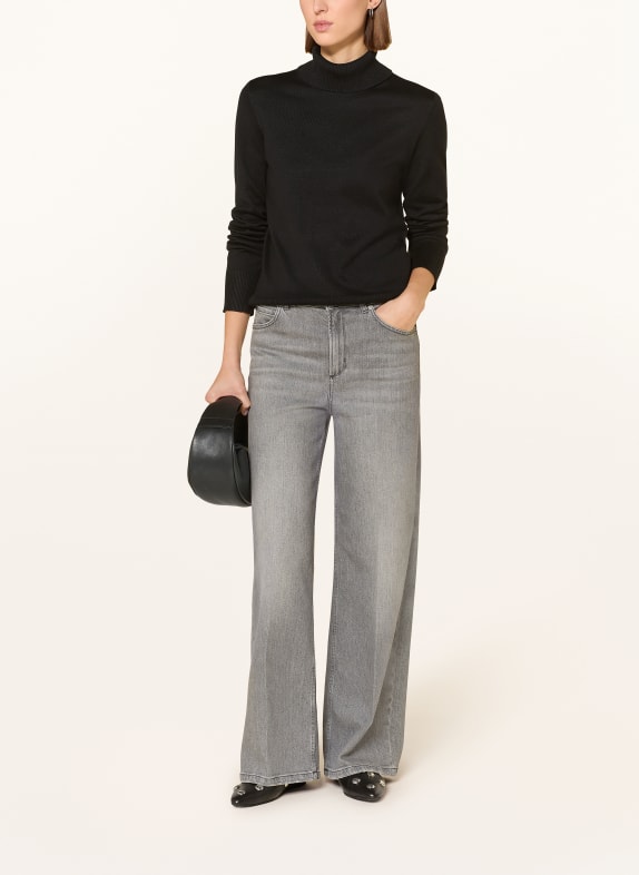 s.Oliver BLACK LABEL sweter z golfem CZARNY