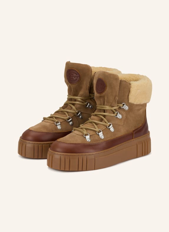 GANT Schnürboots SNOWMOUNT CAMEL / HELLBRAUN / BRAUN
