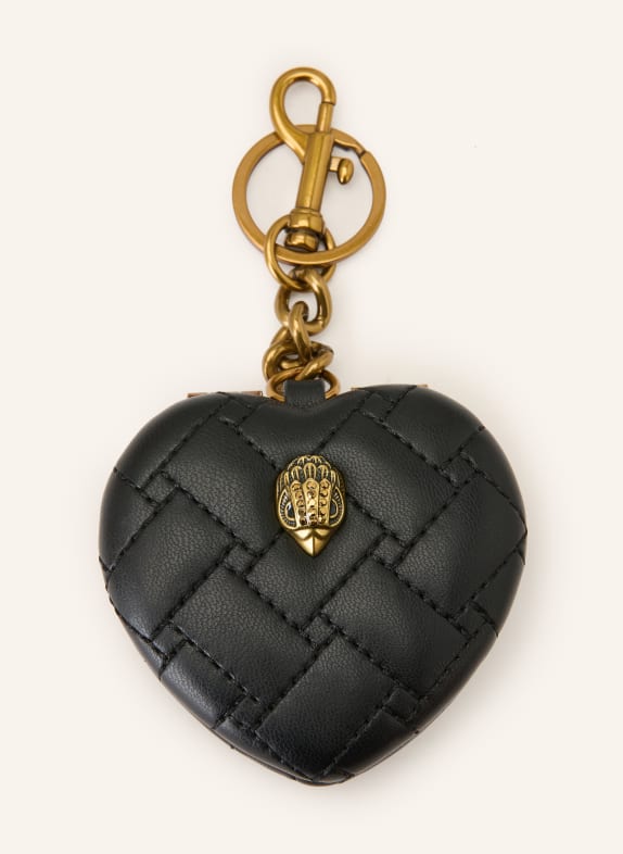 KURT GEIGER Taschenanhänger KENSINGTON HEART MIRROR SCHWARZ / GOLD