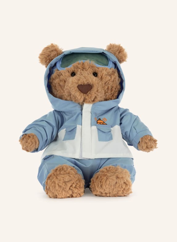 Jellycat Ours en peluche BARTHOLOMEW BEAR SNOWBOARDING SUIT MARRON / BLEU CLAIR