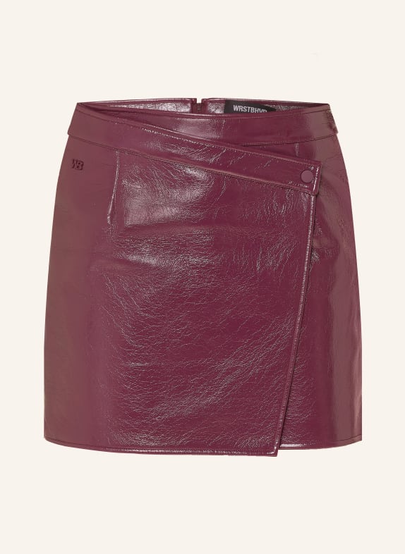 WRSTBHVR Rock ZANETA in Lederoptik DUNKELLILA