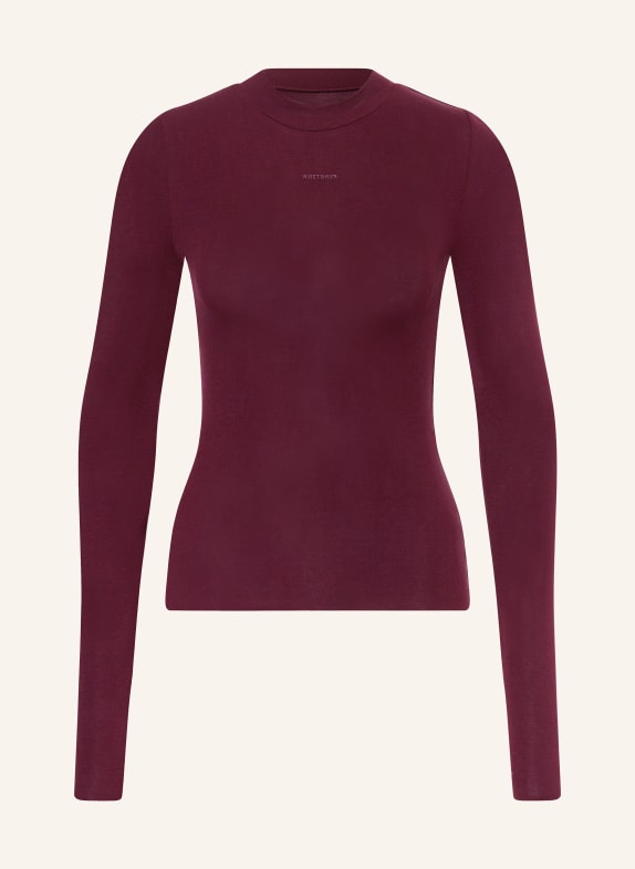 WRSTBHVR AMBER long-sleeved shirt DARK PURPLE