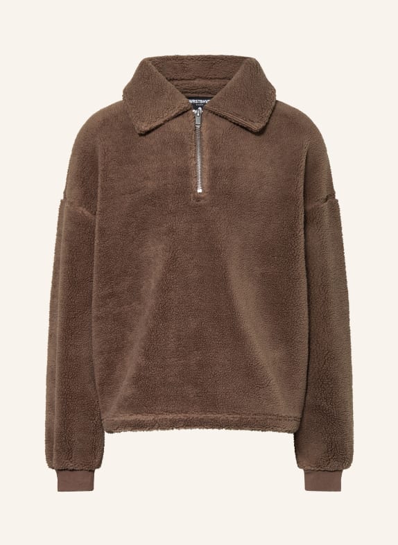 WRSTBHVR Oversized-Troyer LEROY aus Teddyfell BRAUN