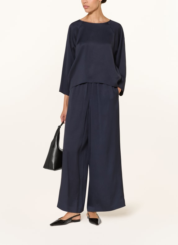 DRYKORN Blouse-shirt NIALINI van satijn DONKERBLAUW