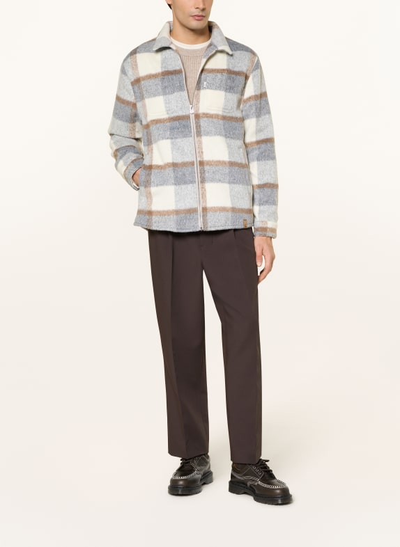 COLOURS & SONS Overjas DONKERGRIJS / BRUIN / CRÈME