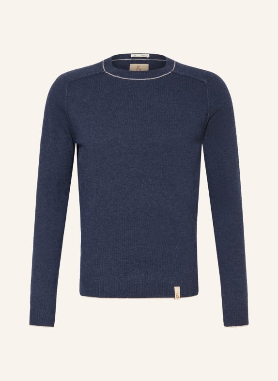 COLOURS & SONS Merino wool sweater DARK BLUE