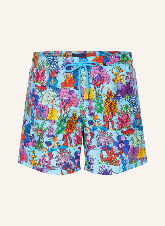 VILEBREQUIN Szorty kąpielowe MOOREA JASNONIEBIESKI / MOCNORÓŻOWY / NIEBIESKI