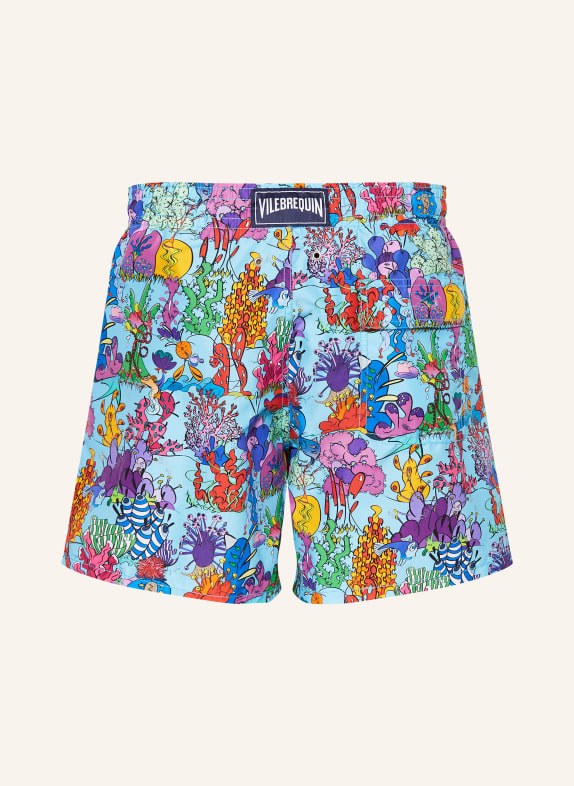 VILEBREQUIN Badeshorts MOOREA HELLBLAU / PINK / BLAU