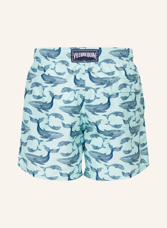 VILEBREQUIN Zwemshort MOOREA LICHTGROEN / DONKERBLAUW