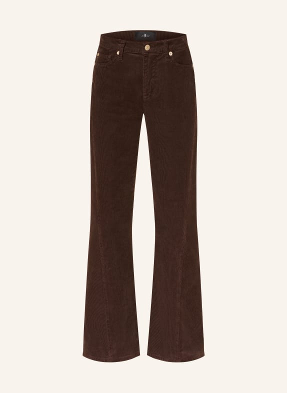 7 for all mankind Bootcut-Hose TWISTED DOJO TAILORLESS aus Cord 1LP Corduroy Coffee Bean