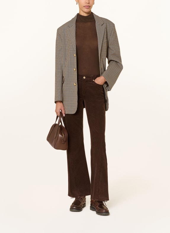 7 for all mankind Bootcut-Hose TWISTED DOJO TAILORLESS aus Cord 1LP Corduroy Coffee Bean