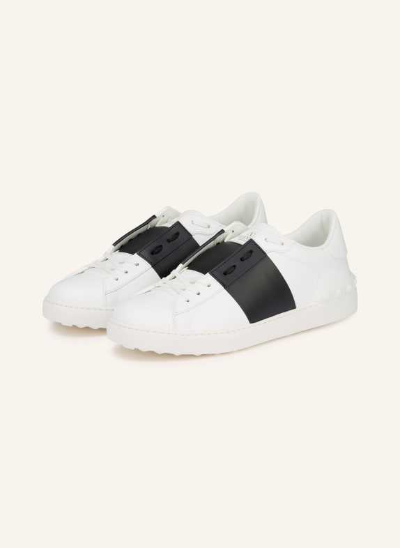 VALENTINO GARAVANI Sneaker OPEN WEISS / DUNKELBLAU