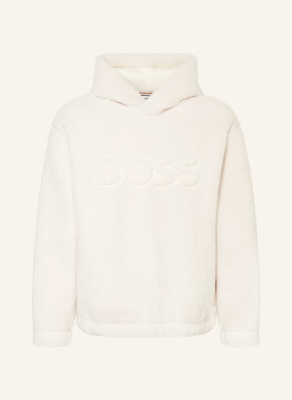 BOSS SULLIVAN teddy fur hoodie ECRU
