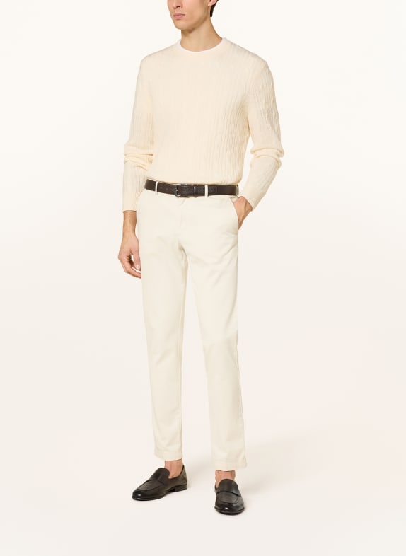 BOSS Sweter HETICO KREMOWY