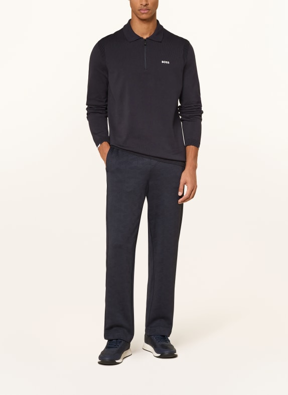 BOSS Strick-Poloshirt EVER X DUNKELBLAU
