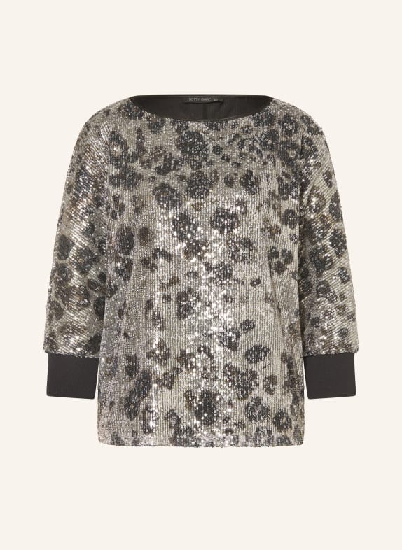 Betty Barclay Blusenshirt mit 3/4-Arm TAUPE / SCHWARZ