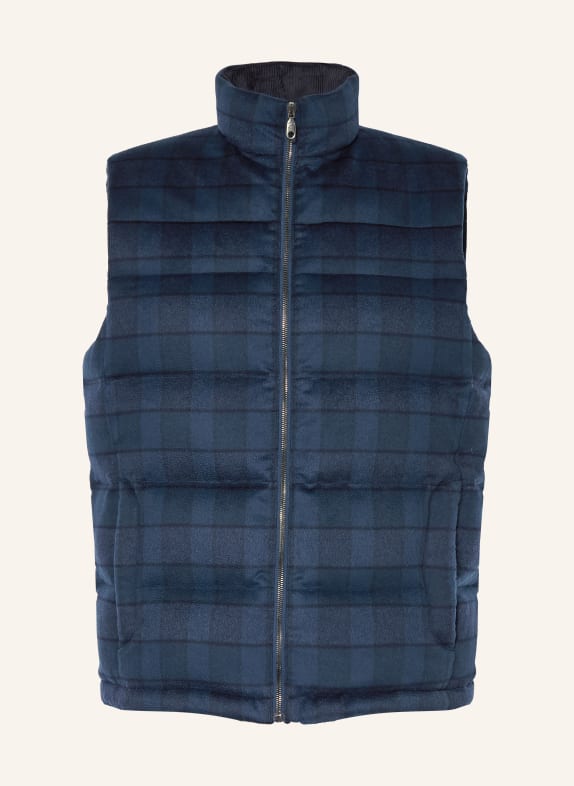 ETRO kamizelka puchowa GRANATOWY