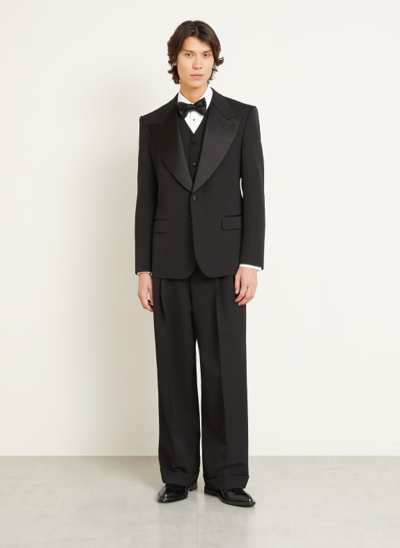 DOLCE & GABBANA Anzugweste Extra Slim Fit SCHWARZ